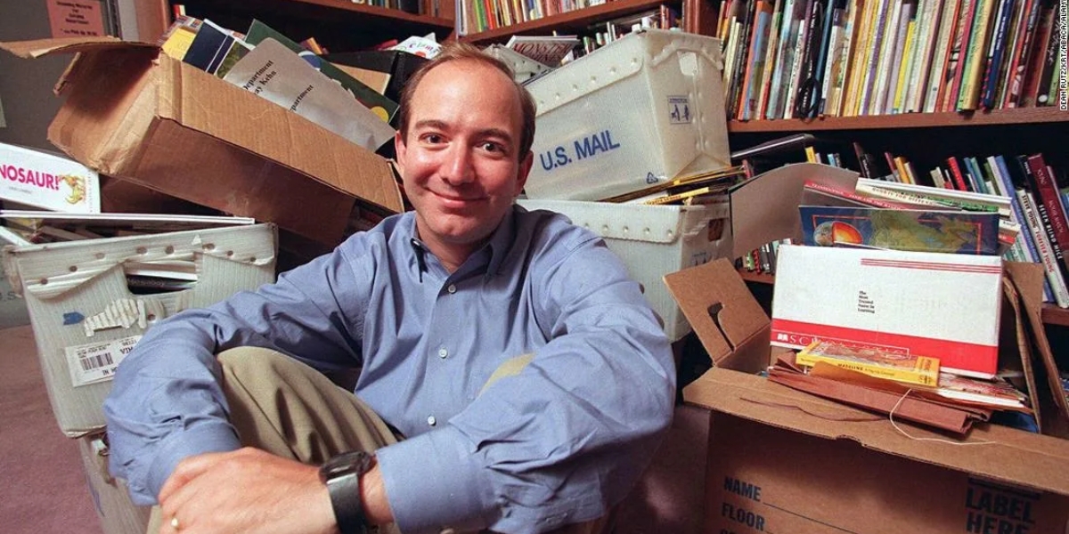 What was Jeff Bezos’s first job?